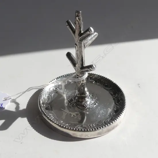 STG SILVER RING TREE B'HAM 1908 44 GRAMS