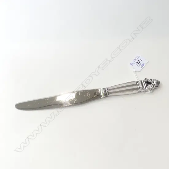 GEORG JENSEN STG SILVER KNIVE L.250mm, in orig. box