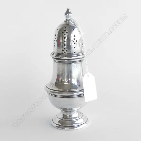 STG SILVER SUGAR SIFTER LONDON 1938 156 GRAMS