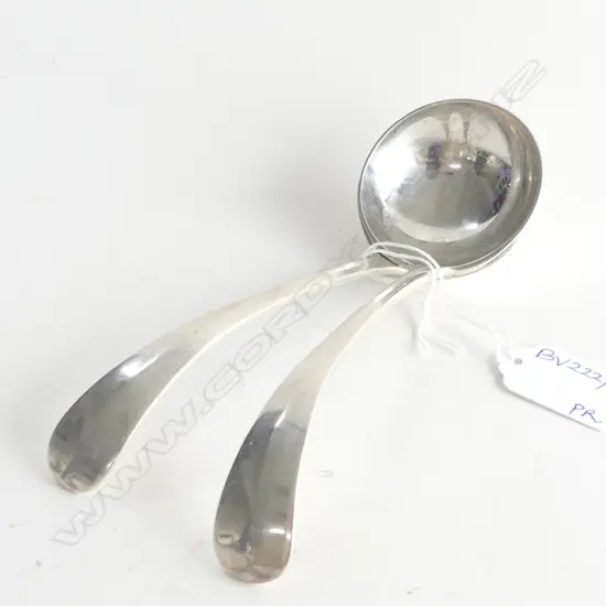 PR STG SILVER SAUCE LADLES SHEFFIELD 1917 164 GRAMS