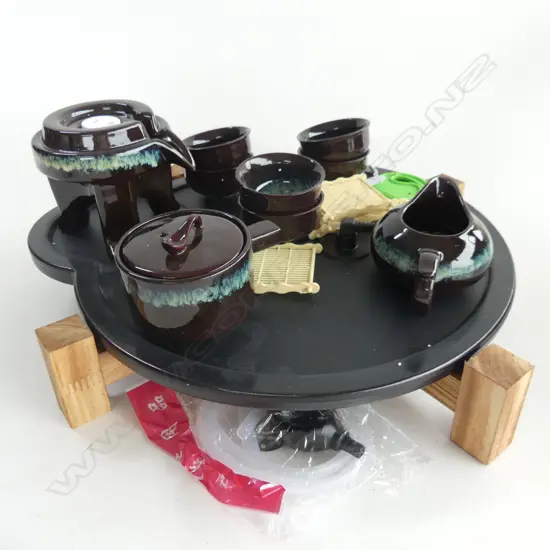 CHINESE TEA SET & TRAY 350mm