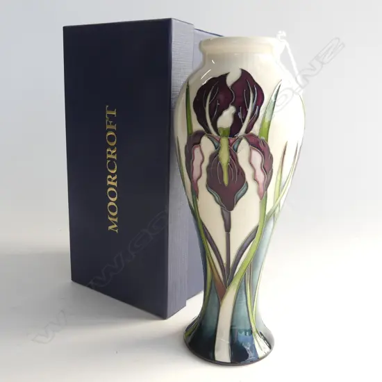 MOORCROFT ANTHEA VASE H.205mm BOXED...
