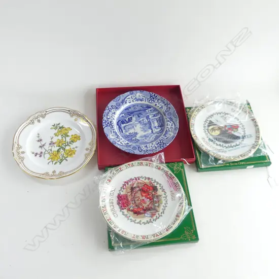 5 BOXED PLATES SPODE/+3 ROYAL GRAFTON D240 MM