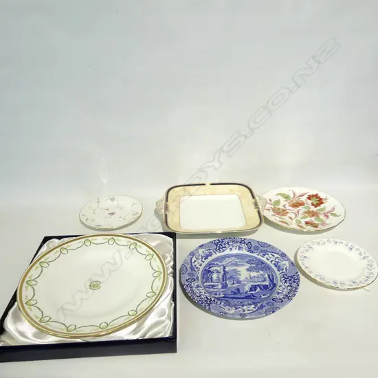 6 ASST PLATES DOULTON/W/WOOD/RCD/SPODE ETC LARGEST D270 MM