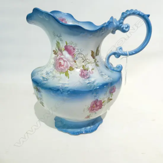 EDWARDIAN WATER JUG FLORAL PAT