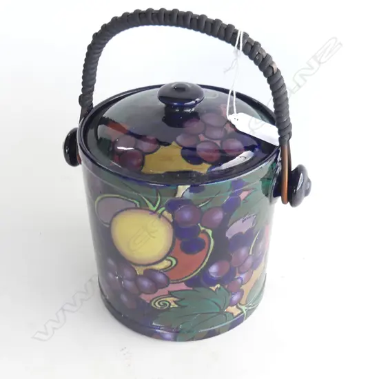 ROYAL STANLEY WARE BISCUIT BARREL JACOBEAN PAT