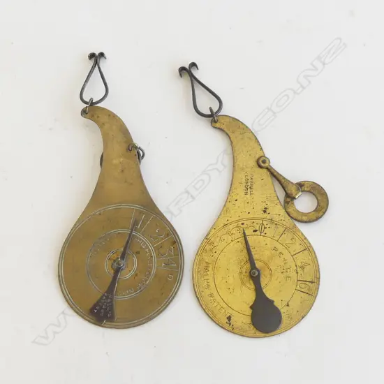 2 VICT BRASS LETTER SCALES 100MM
