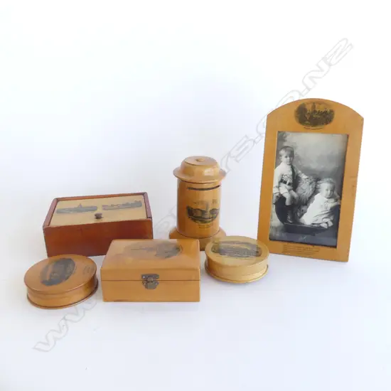 SMALL BOX OF 6PCS MAUCHLINE WARE