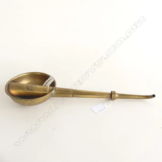 ANTIQUE BRASS HEARING AID 340MM LENGTH...