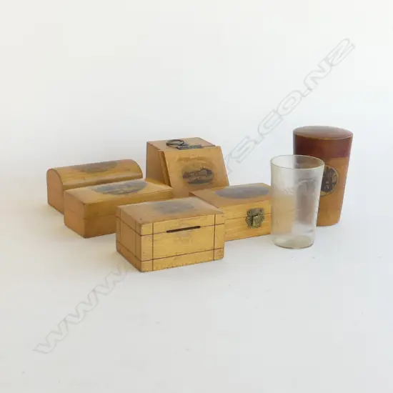 SMALL BOX OF 6PCS MAUCHLINE WARE