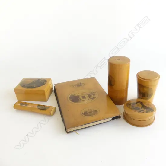 SMALL BOX OF 6PCS MAUCHLINE WARE