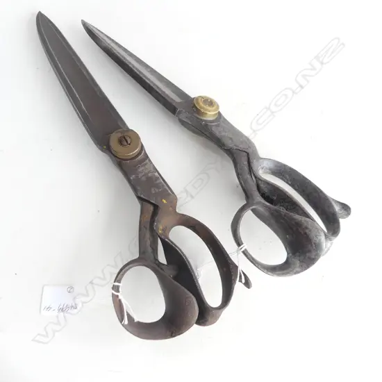 TWO LARGE PAIR OF SHEARS 380mm & 340mm
