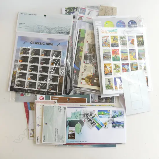 ASST. NZ STAMPS PACKS ETC $300 APPROX FACE VALUE