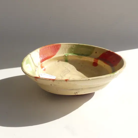 RICHARD PARKER GLAZED EARTHENWARE BOWL 225mm dia