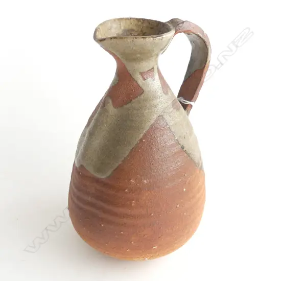 JAPANESE EARLY 1900’S SHIGARAKI ANAGAMA PITCHER H185MM