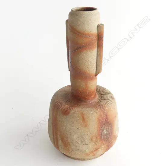 ANAGAMA STRAW MARKED VASE JAPAN H235MM