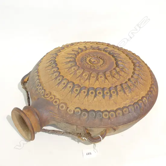 LARGE POTTERY HANGING FLASK H460 MM
