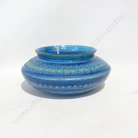 BLUE ITALIAN BITOSSI IKEBANA VASE 250mm dia...