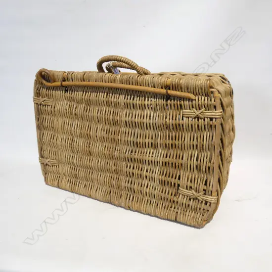 WOVEN CANE PICNIC BASKET W.500mm