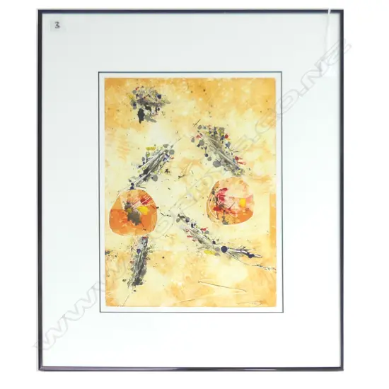 TIM CHADSEY, ORGANIC FORMS, MULI-LAYERED ETCHING, SIGNED, 470 x 320mm