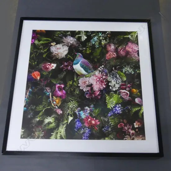 FRAMED PRINT OF A KERERU 800 MM SQ