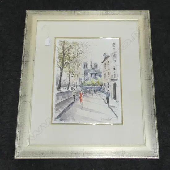 PARIS W/C SIGNED DUEOFFET 380x280mm