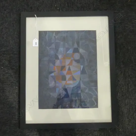 GEOFF FAIRBURN ABSTRACT W/C 350x260 SIGNED & DATED 1990