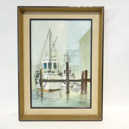 CLARKE ESPLIN 'MOORINGS' OIL 430x295mm