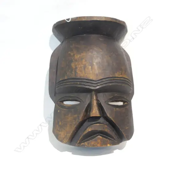 LGE CARVED WOODEN TRIBAL MASK H.500mm