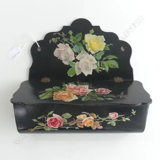 EBONISED WALL BOX W.280mm