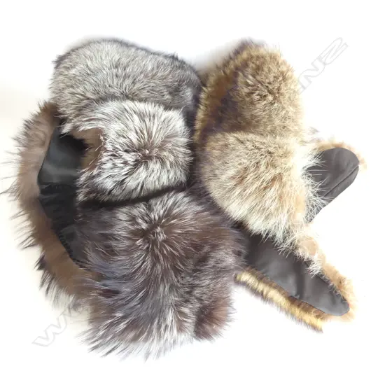 'SAGA FOX' SILVER FOX FUR STOLE  & OTHER FUR STOLE possibly mink
