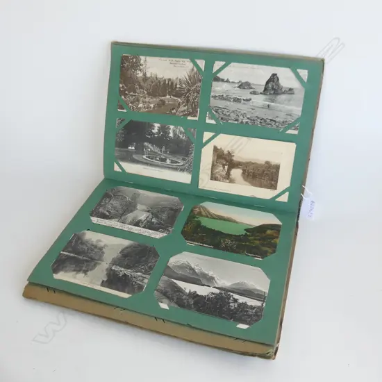 EARLY 20thC POSTCARD ALBUM (19 COMPLETE PAGES REST EMPTY)