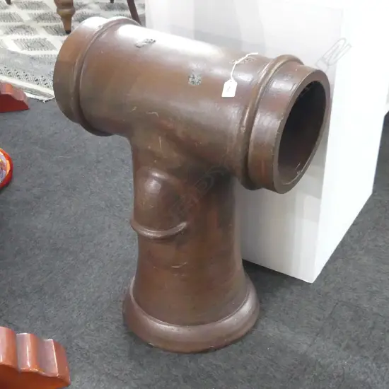 AMALGAMATED BRICK CO WGTN CHIMNEY POT salt glazed