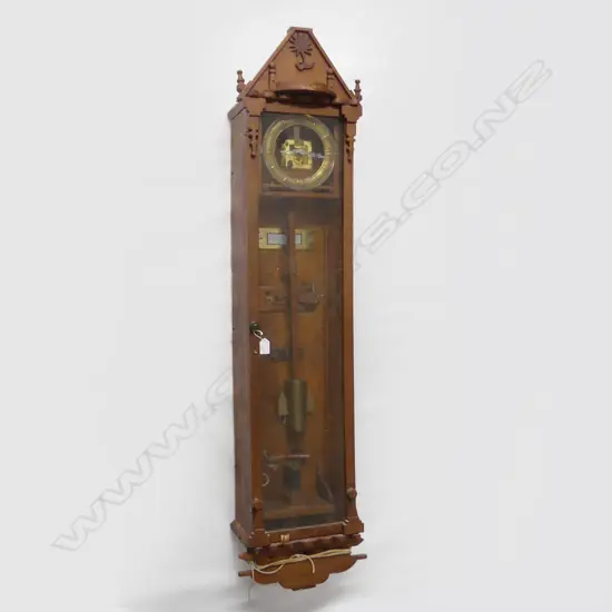 VINTAGE PENDULUM WALL CLOCK (ELECTRIC) H.1330mm