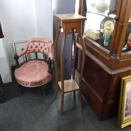 ARTS & CRAFTS OAK PLANT STAND H.1170mm