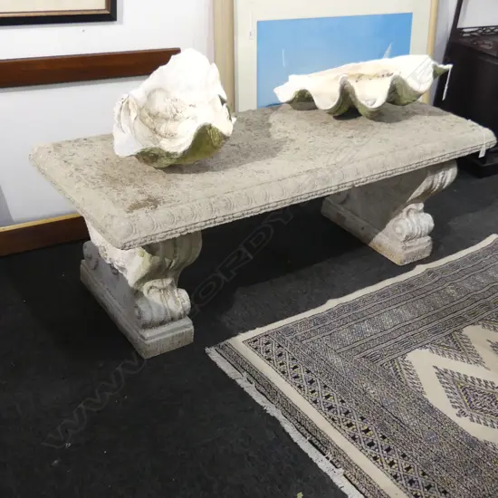 CONCRETE GARDEN BENCH W.1300mm