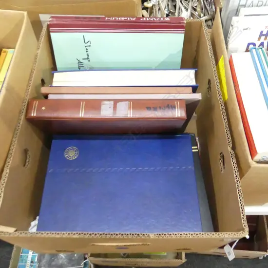BOX LOT 10 WORLD STAMP ALBUMS