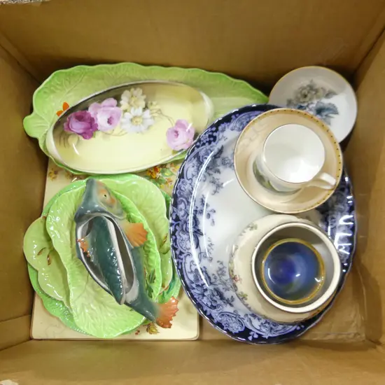 BOX ASST CHINA & CERAMICS INC. CARLTONWARE & BESWICK