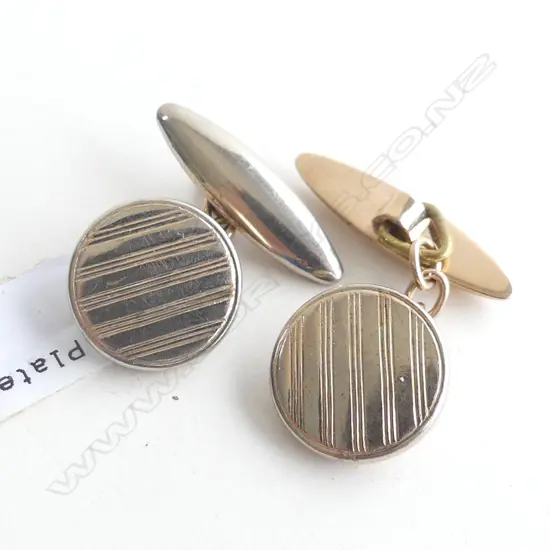 PR  9CT GOLD CUFF LINKS 5.7GMS