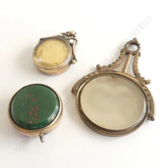 3 VINTAGE FOB SPINNERS & PARTS