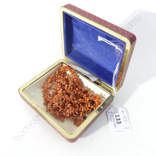 2 CORAL BRANCH NECKLACES & PR DROP EARRINGS 