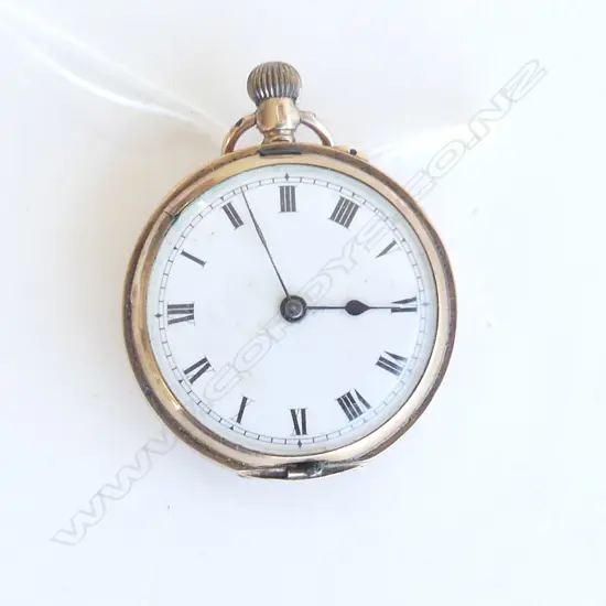 9CT GOLD POCKET WATCH AF 27.6 GRAMS