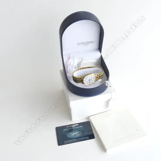 MENS LONGINES WATCH (WORKING) IN ORIGINAL BOX WITH CERTIFICATE & EXTRA LINKS