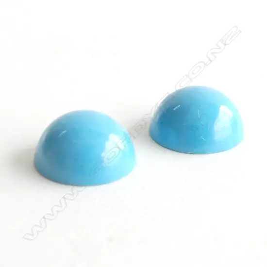 PR TURQUOISE CABOCHON, ROUND, 9MM, 4CT