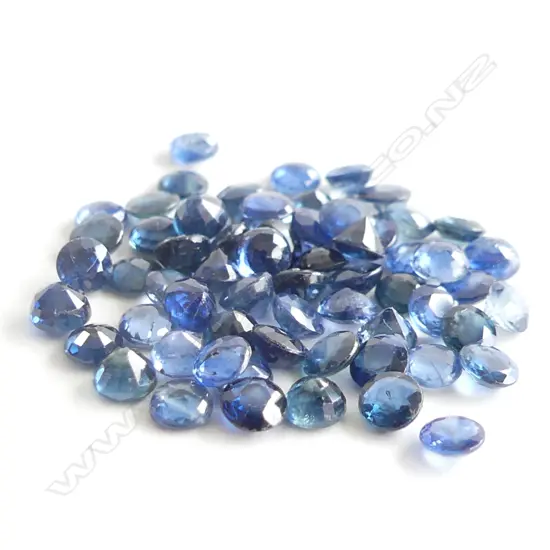 10CT FACETED SAPPHIRES, ALL SAME SIZE, ROUND 2.7MM