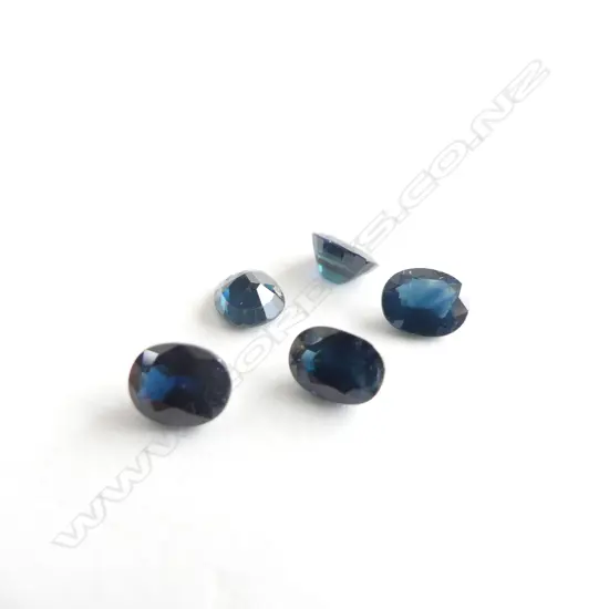 5 X 5CT OVAL  FACTED SAPPHIRES