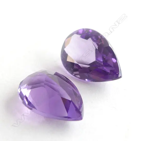 PR PACETED AMETHYST, DROP SHAPE 5.3CT