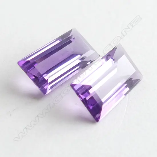 PR FACETED AMETHYST, RECTANGULAR SHAPE, EMERALD CUT, 4.4CT
