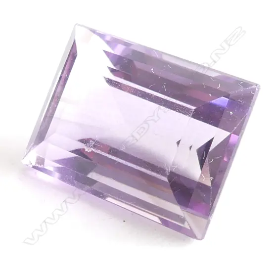 15.47CT AMETHYST, RECTANGULAR SHAPE, EMERALD CUT, 17 X 12MM 