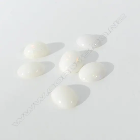6 X 5.33CT MILKY OPALS, OVAL SHAPE